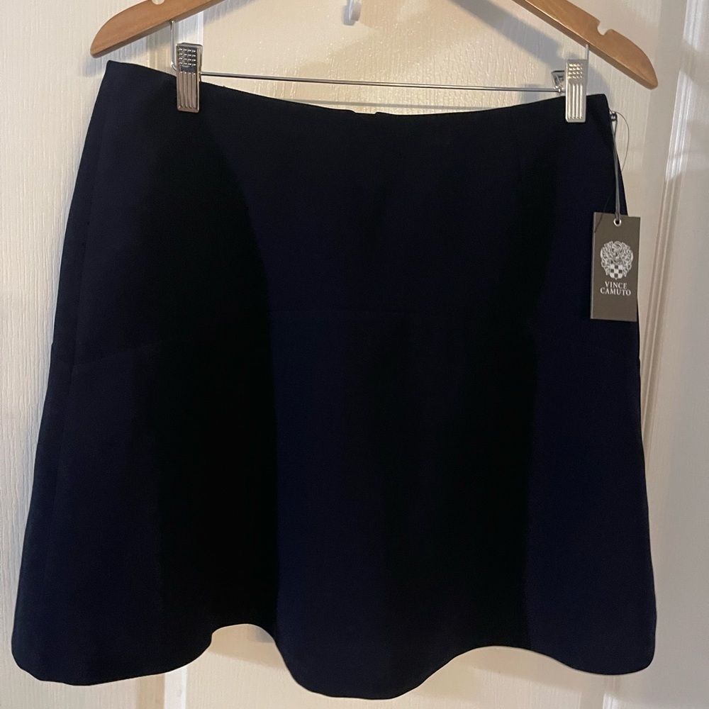 NWT Vince Camuto Dark Blue Skater Skirt